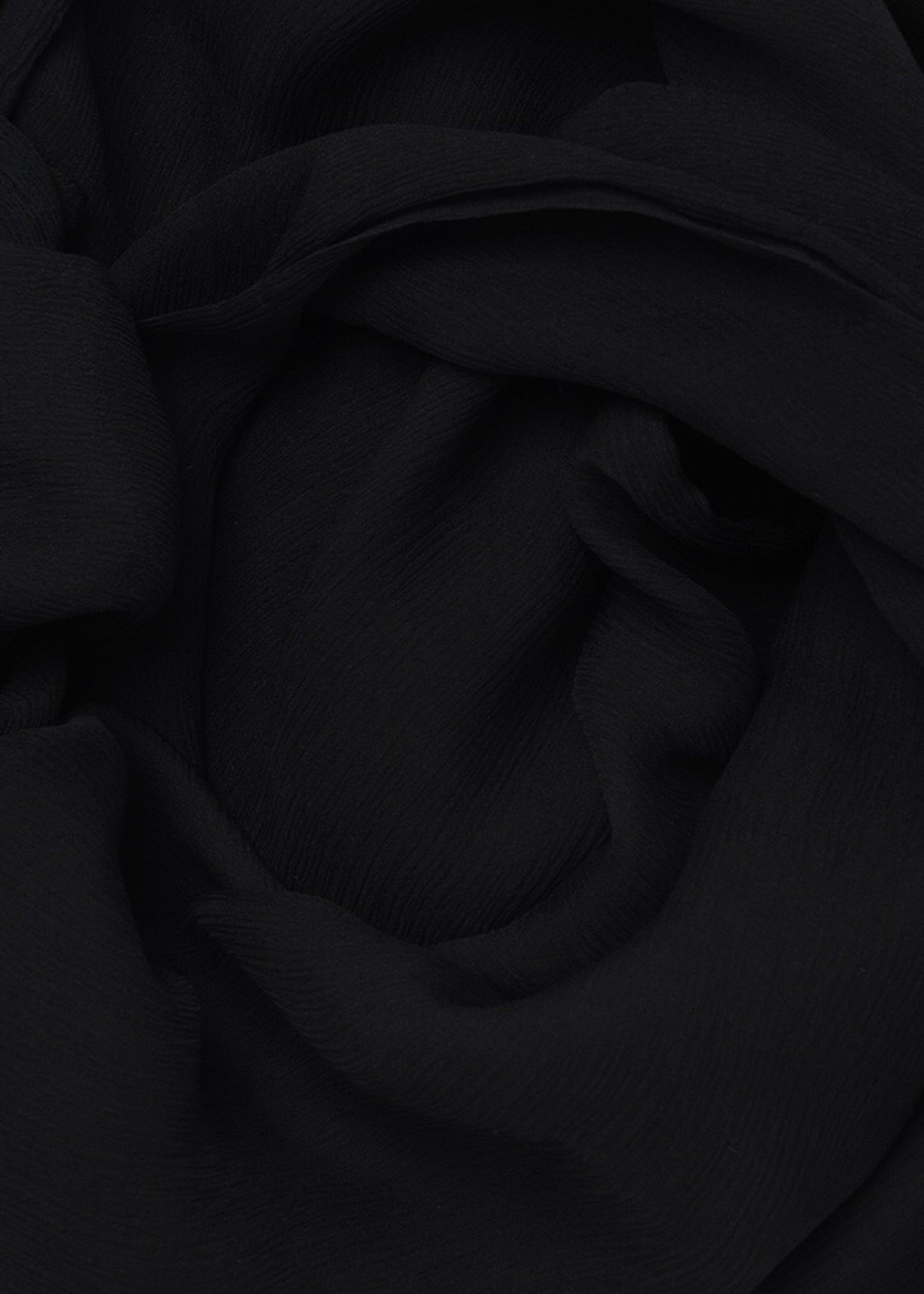 Black Chiffon Silk Hijab