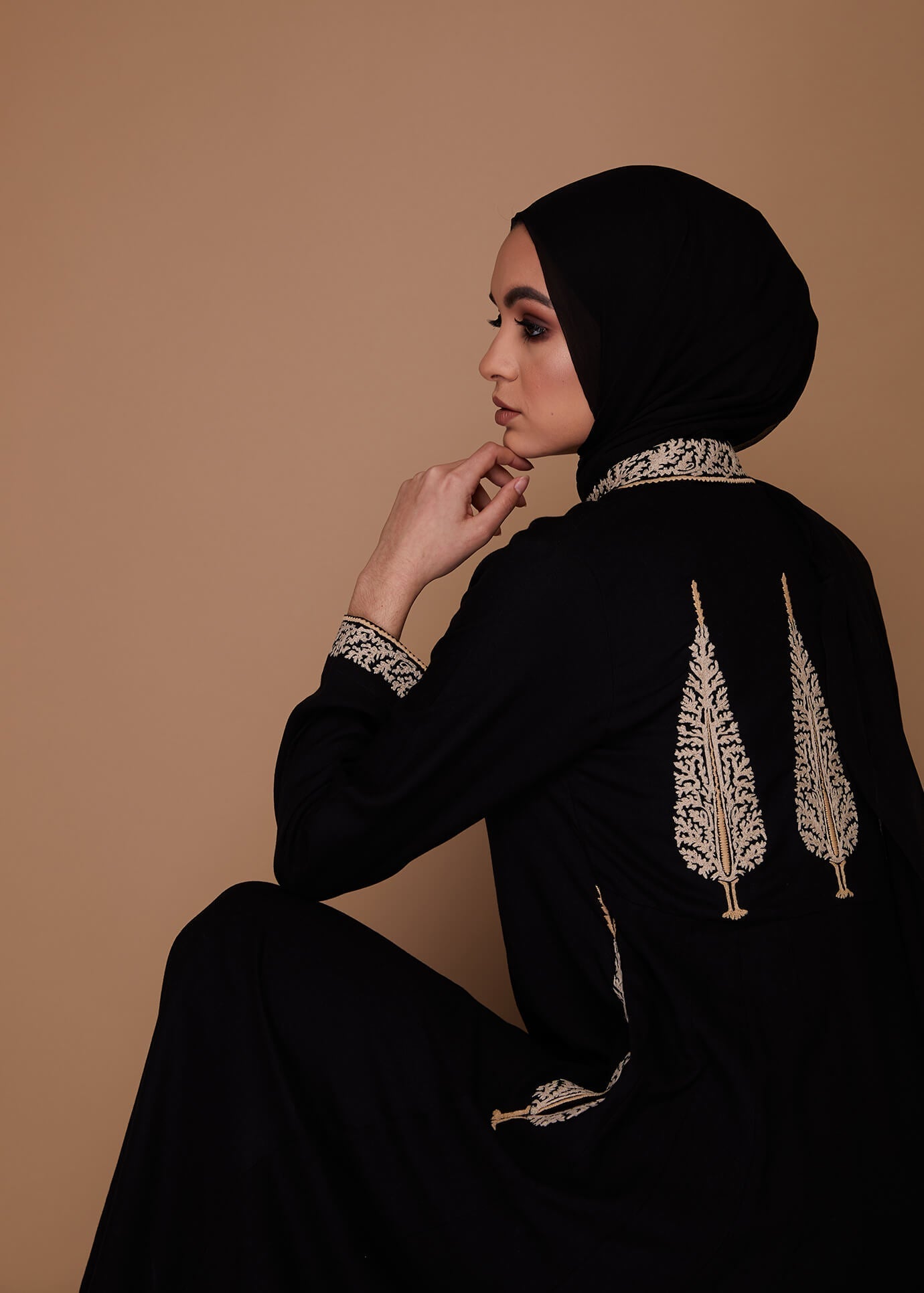 Cypress Tree Abaya Black