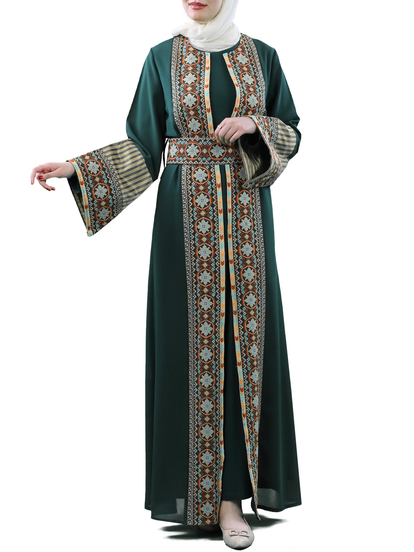 Embroidered Bisht 2 pieces