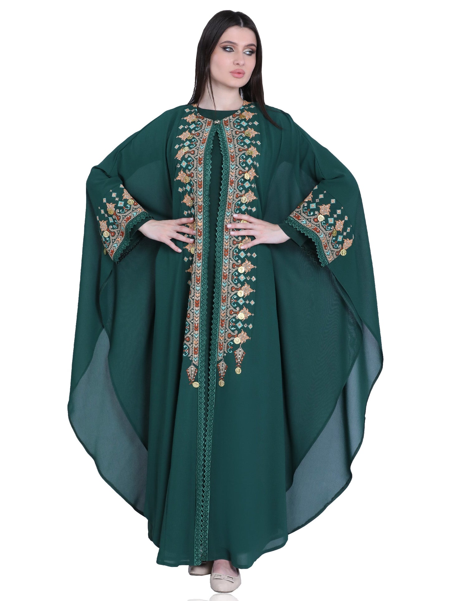 Embroidered bisht