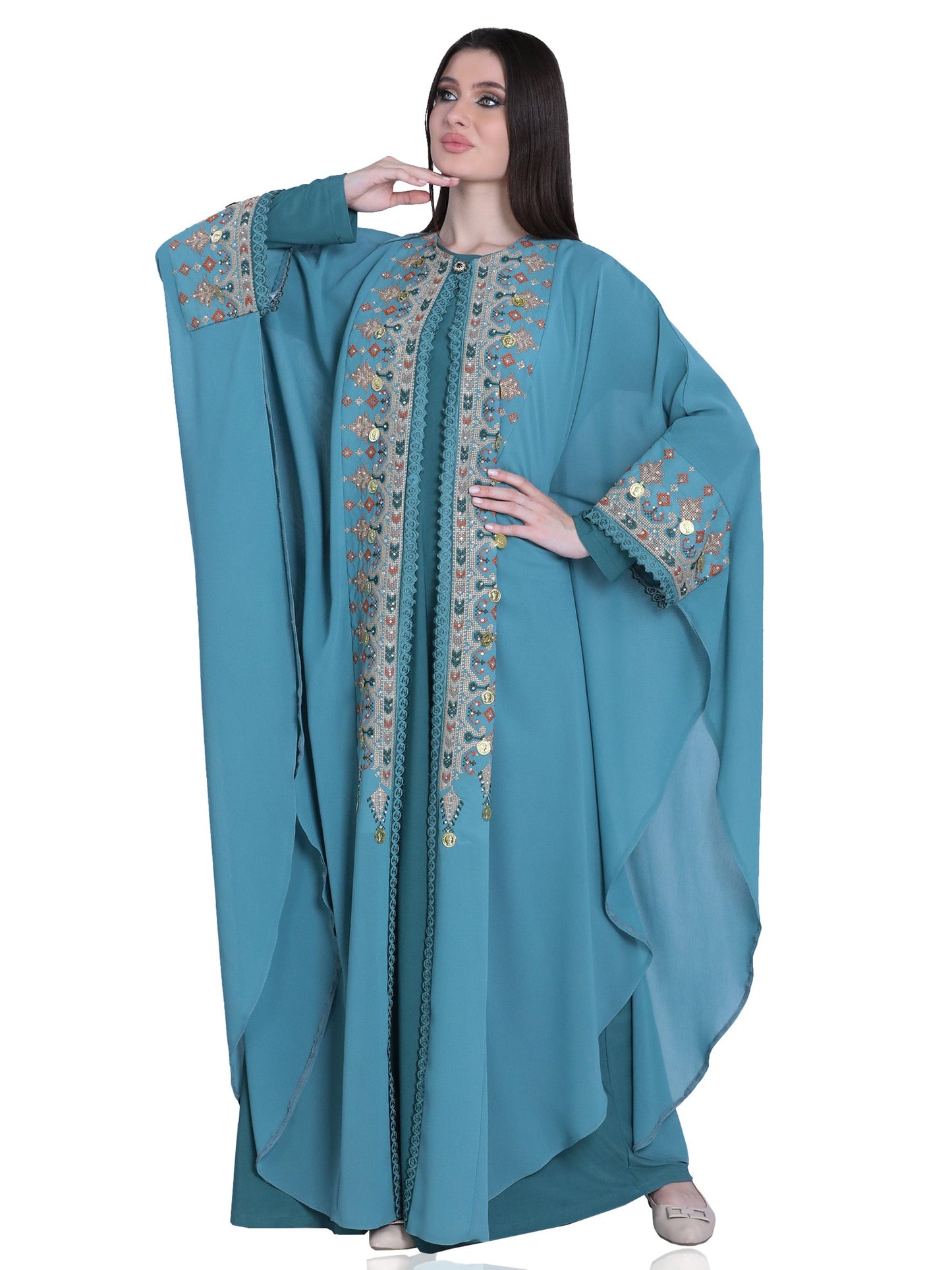 Embroidered bisht