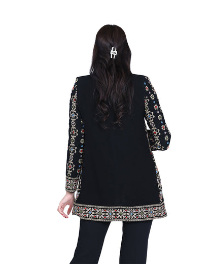 Embroidered Jacket – Sand & Blossom