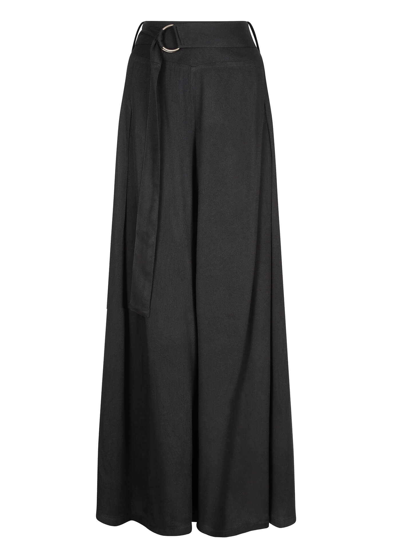 Full Flare Trousers Black