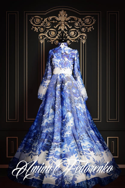 Iceberry Royal Blue Chiffon Dress
