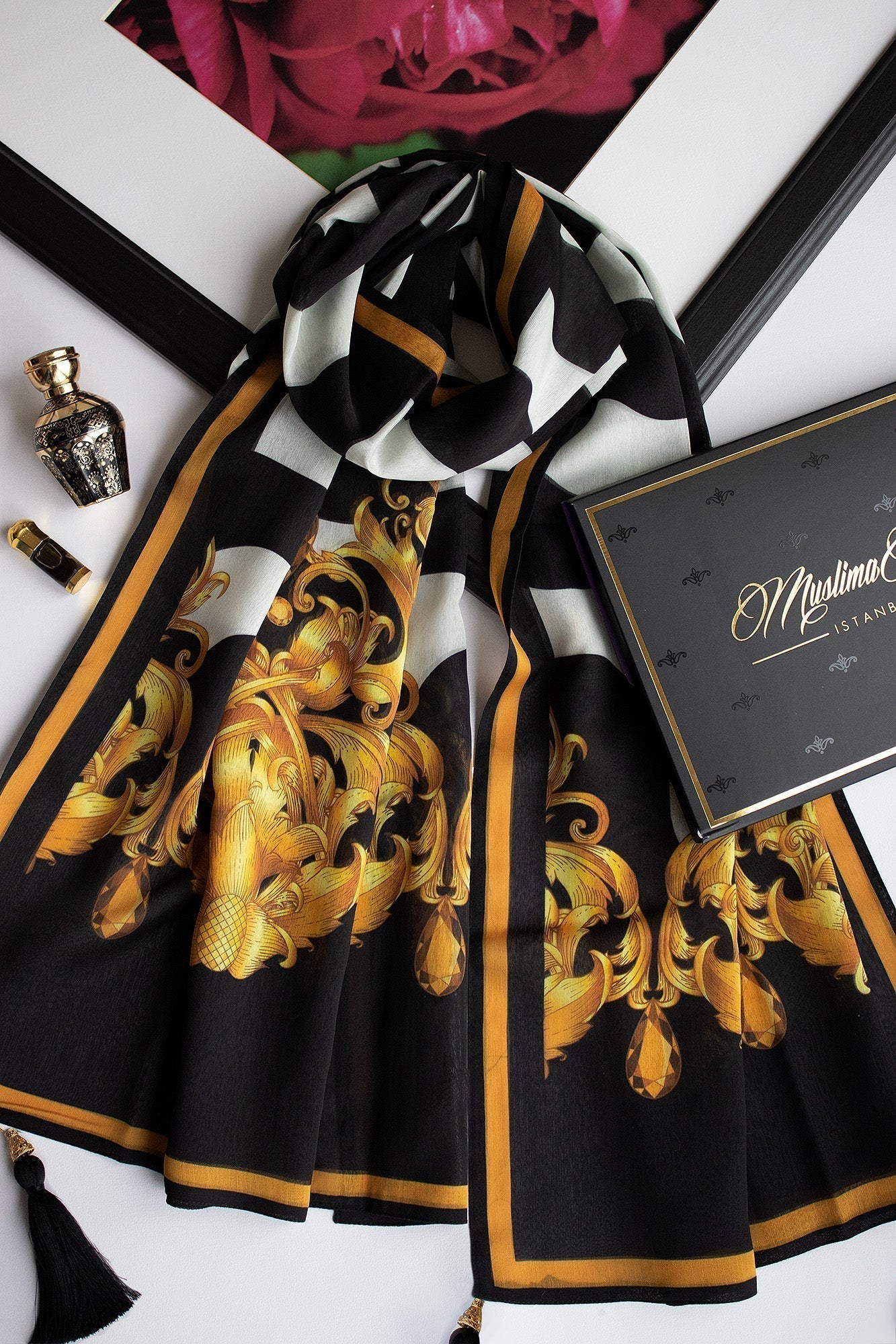 LIANNA Chiffon Hijab with designer pattern