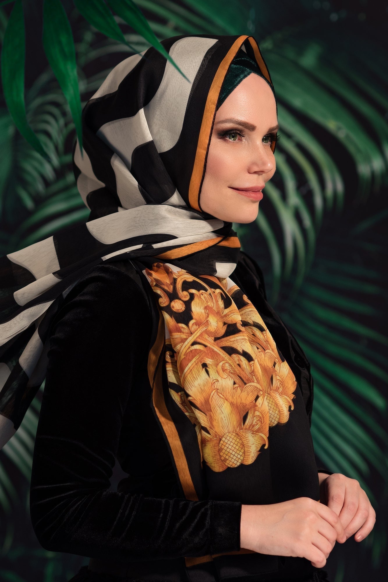 LIANNA Chiffon Hijab with designer pattern