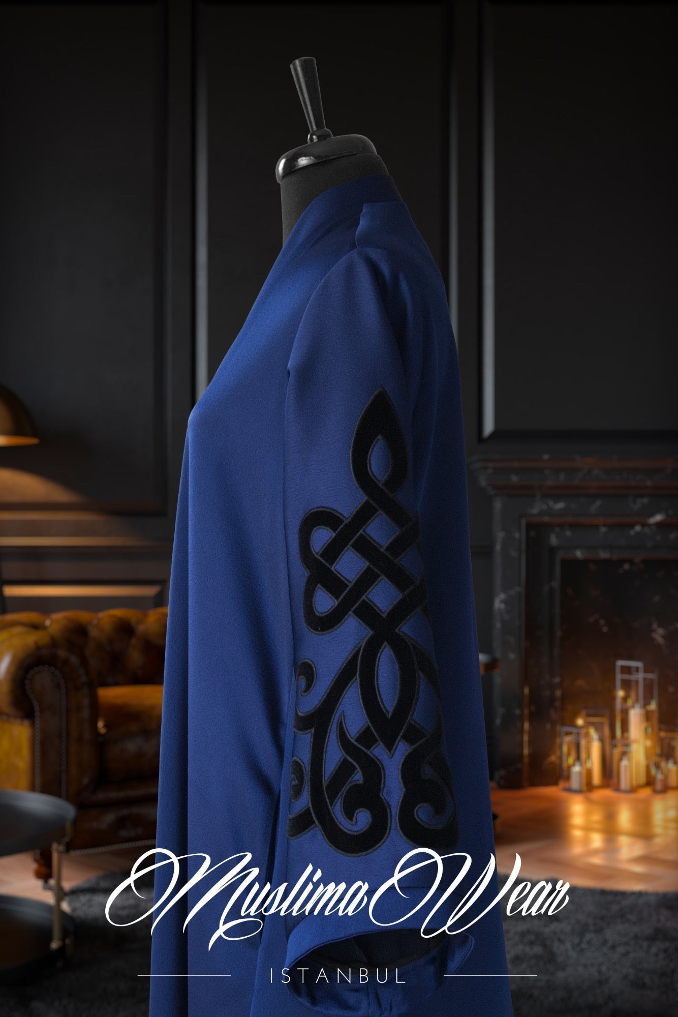 Muslima Berry Blue Abaya