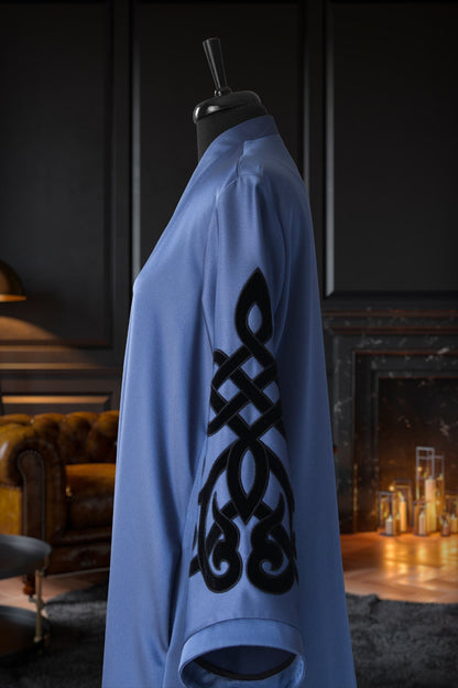Muslima Silver Blue Abaya