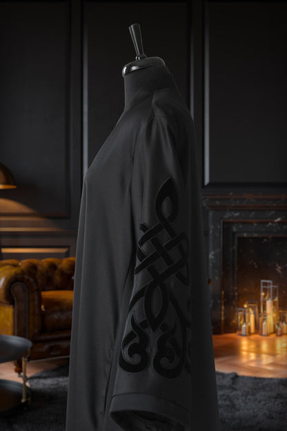 Muslima Trendy Black Abaya
