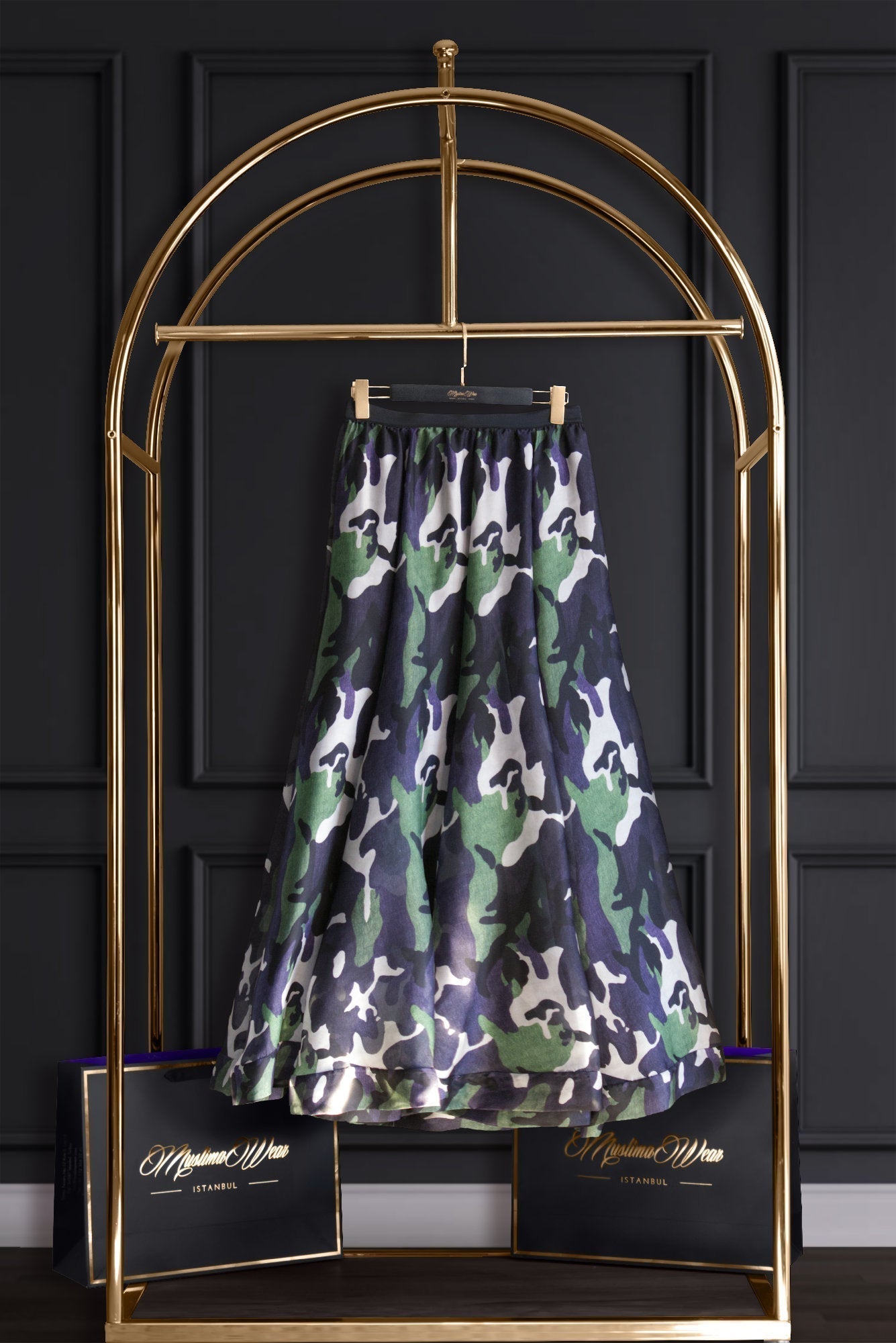 Muslima Wear Military chiffon Skirt