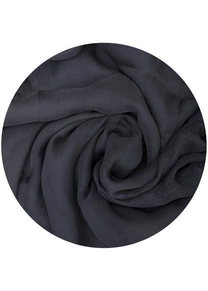 Navy Chiffon Silk Hijab