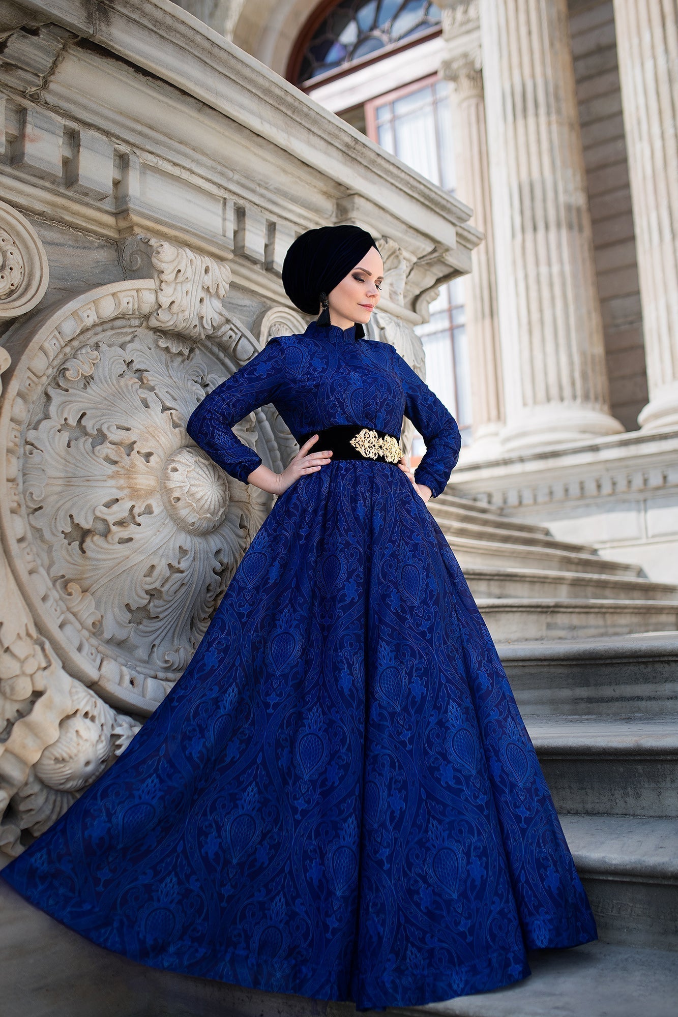 Persia Chiffon Dress in Violet
