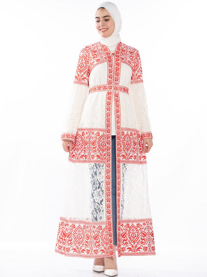 Embroidered bisht