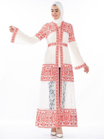 Embroidered bisht