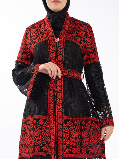 Embroidered bisht