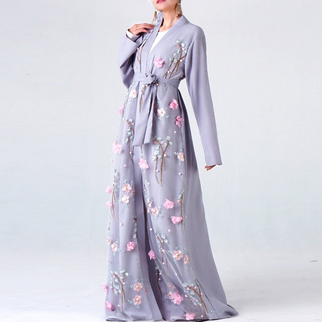 Shaznin-Floral Abaya