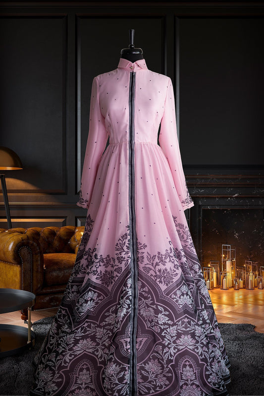 Rayyana Rose Chiffon Dress