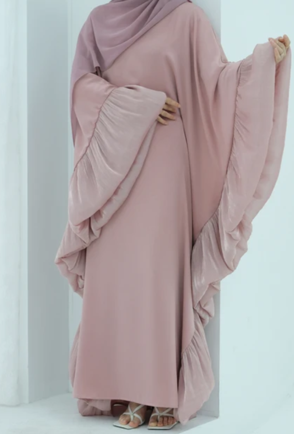 Amiha Frill Butterlfy Abaya- SOLD OUT