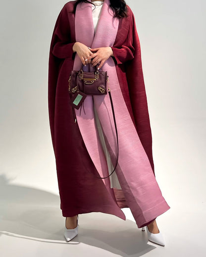 Azuri Two Toned Pleated Abaya
