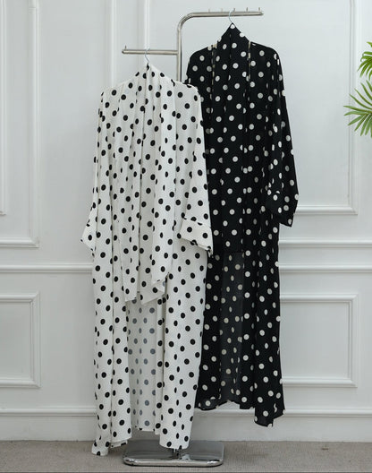 Reeah Polkadot Abaya Set