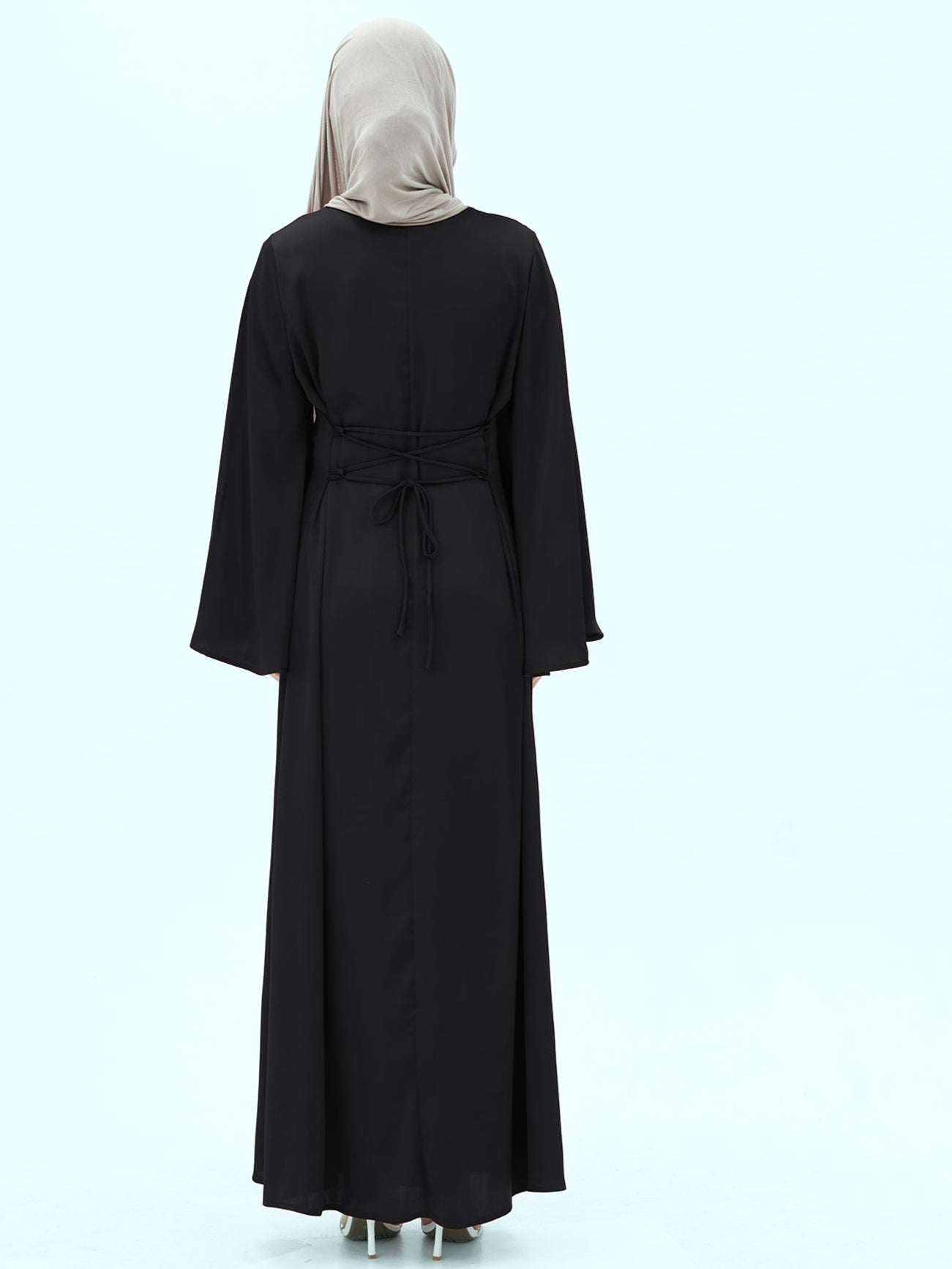 Eliana Satin Bell Sleeve Dress