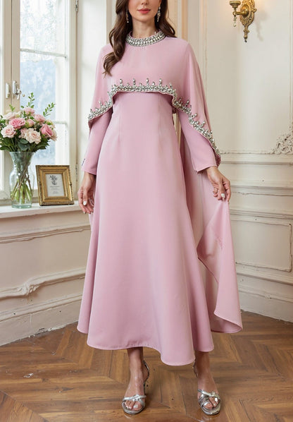 Aya Beaded Cape Dress