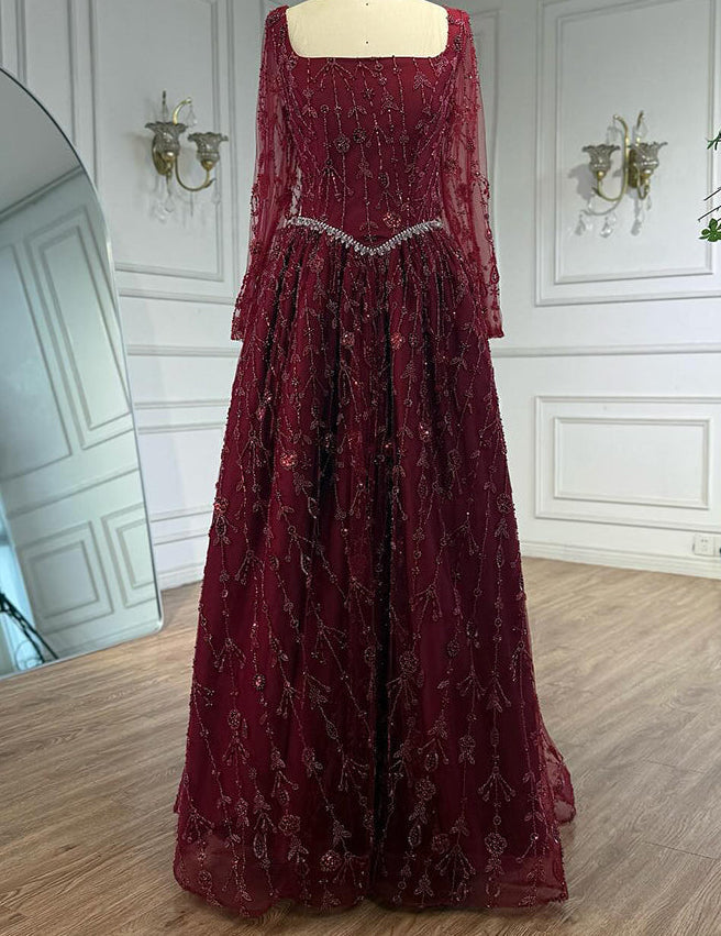 Zariya Gown With Crystal Chain