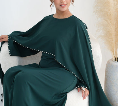 Zamina Pearl Dress-Nida Material