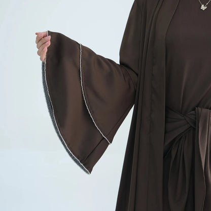 Humera Satin Abaya Set