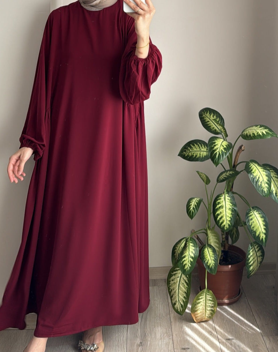 Roohani Balloon Sleeve Abaya