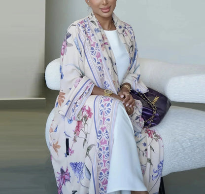 Saima Floral Abaya & Hijab