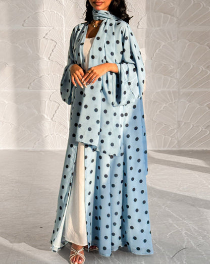 Reeah Polkadot Abaya Set
