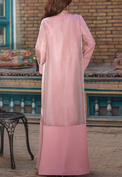 Lila Organza Abaya Set