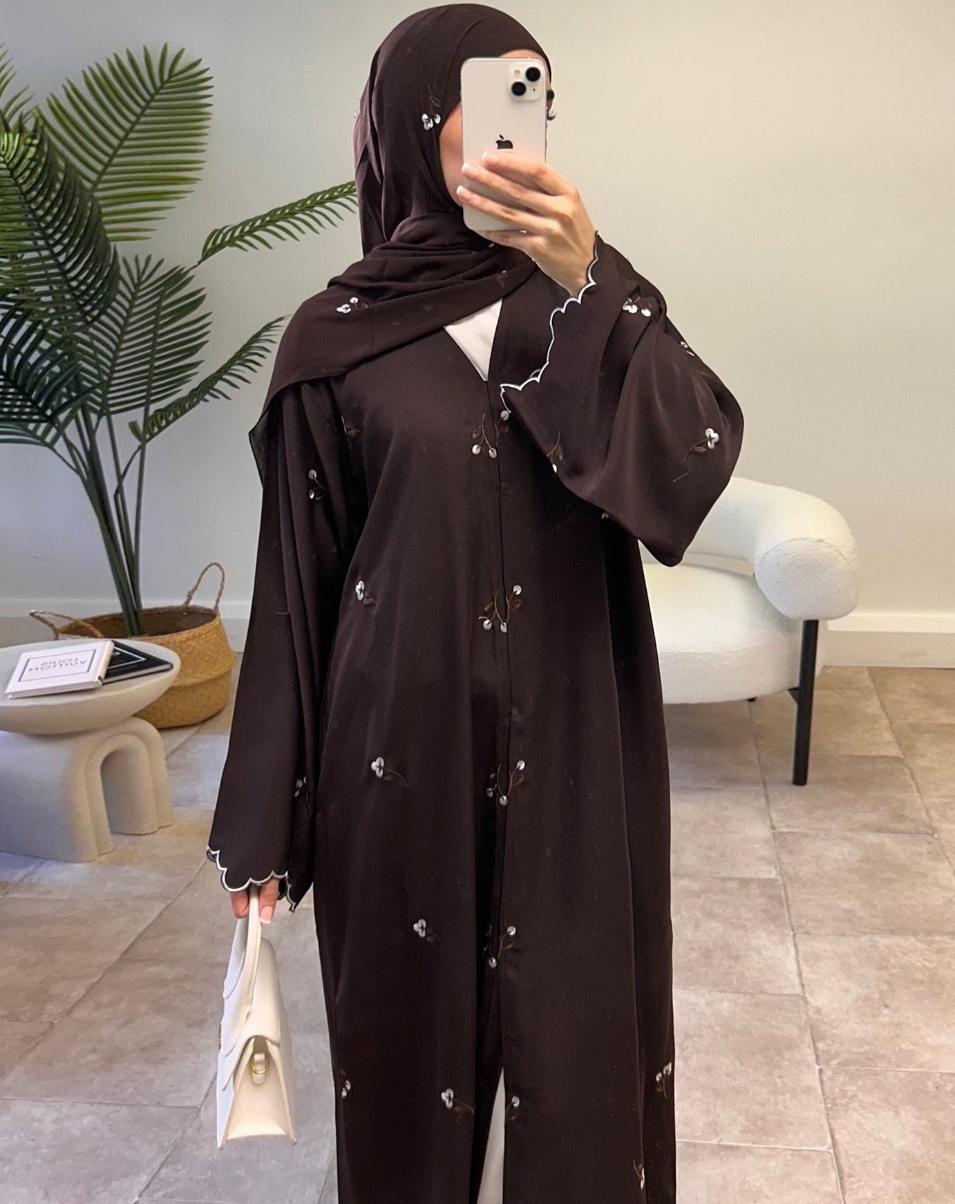 Madiha Floral Abaya & Hijab