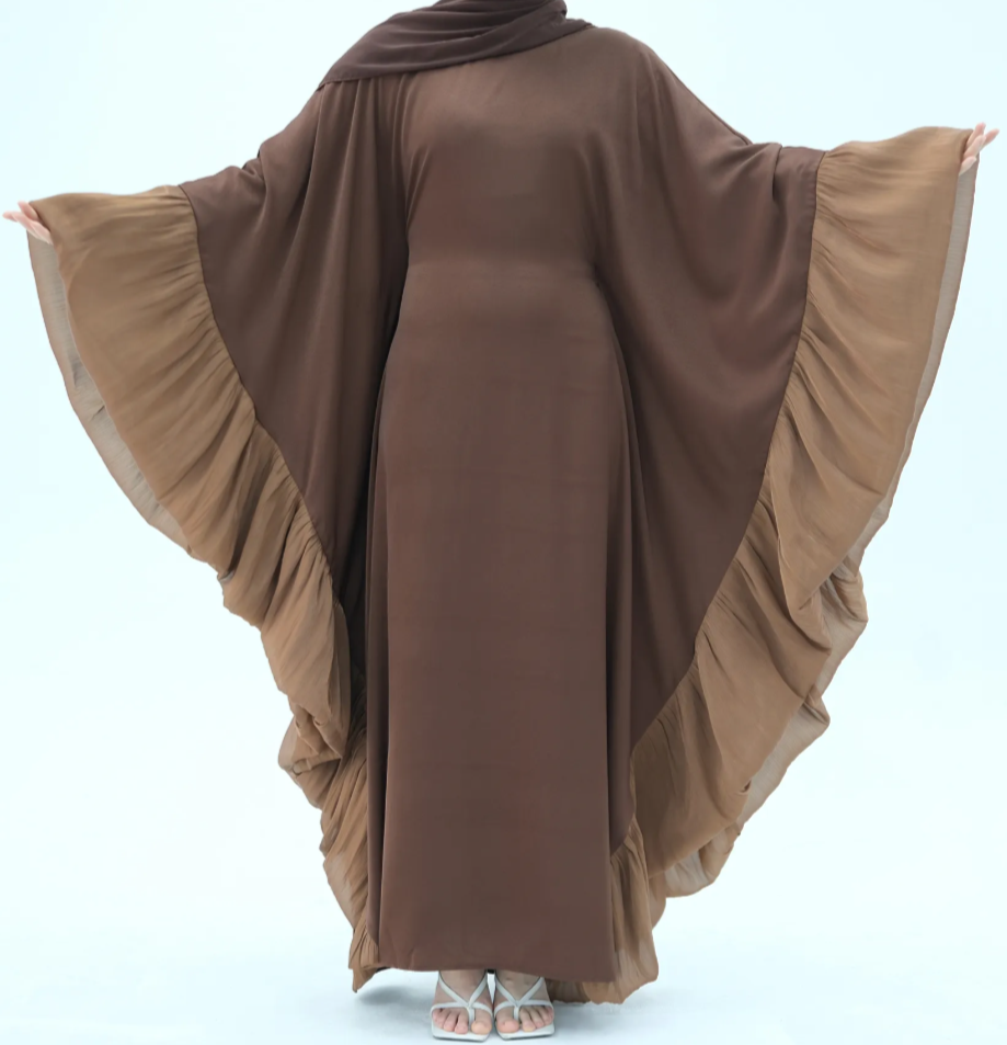 Amiha Frill Butterlfy Abaya- SOLD OUT