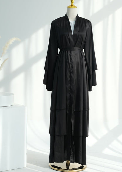Ines Satin Layered Abaya