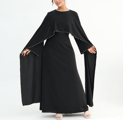 Zamina Pearl Dress-Nida Material