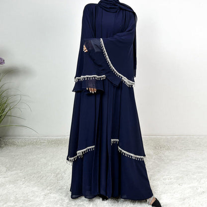 Emaani Layered Crystal Abaya