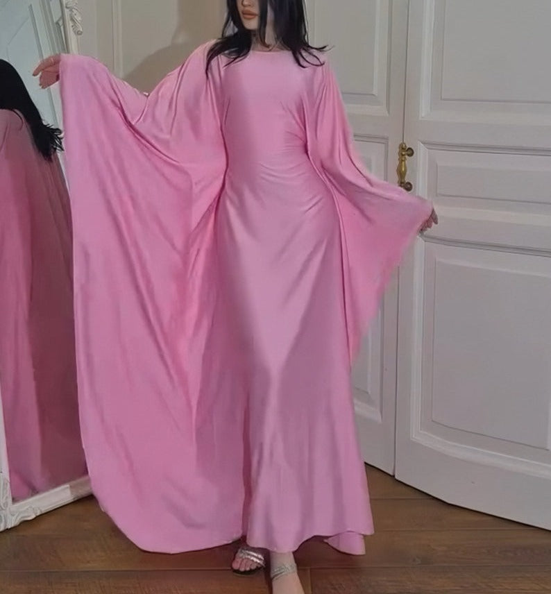 Samara Satin Butterfly Abaya-SOLD OUT