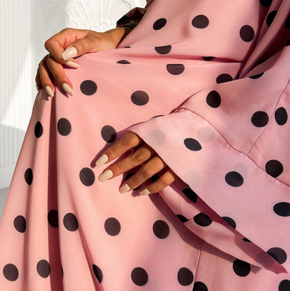 Reeah Polkadot Abaya Set