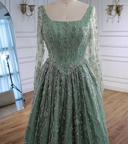 Zariya Gown With Crystal Chain