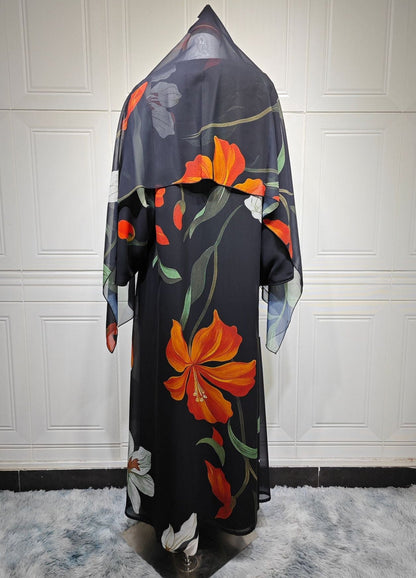 Inara Floral Abaya & Hijab