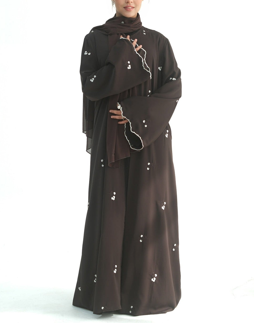 Madiha Floral Abaya & Hijab