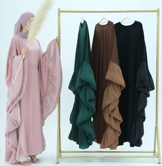 Amiha Frill Butterlfy Abaya- SOLD OUT