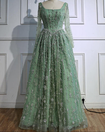 Zariya Gown With Crystal Chain
