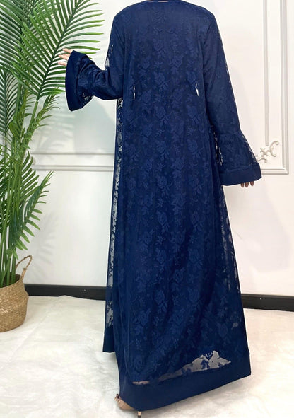 Sareen Lace Abaya Set