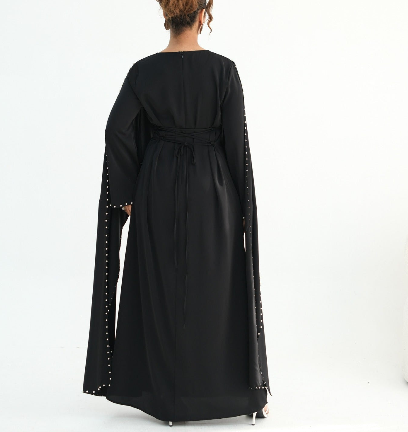 Zamina Pearl Dress-Nida Material