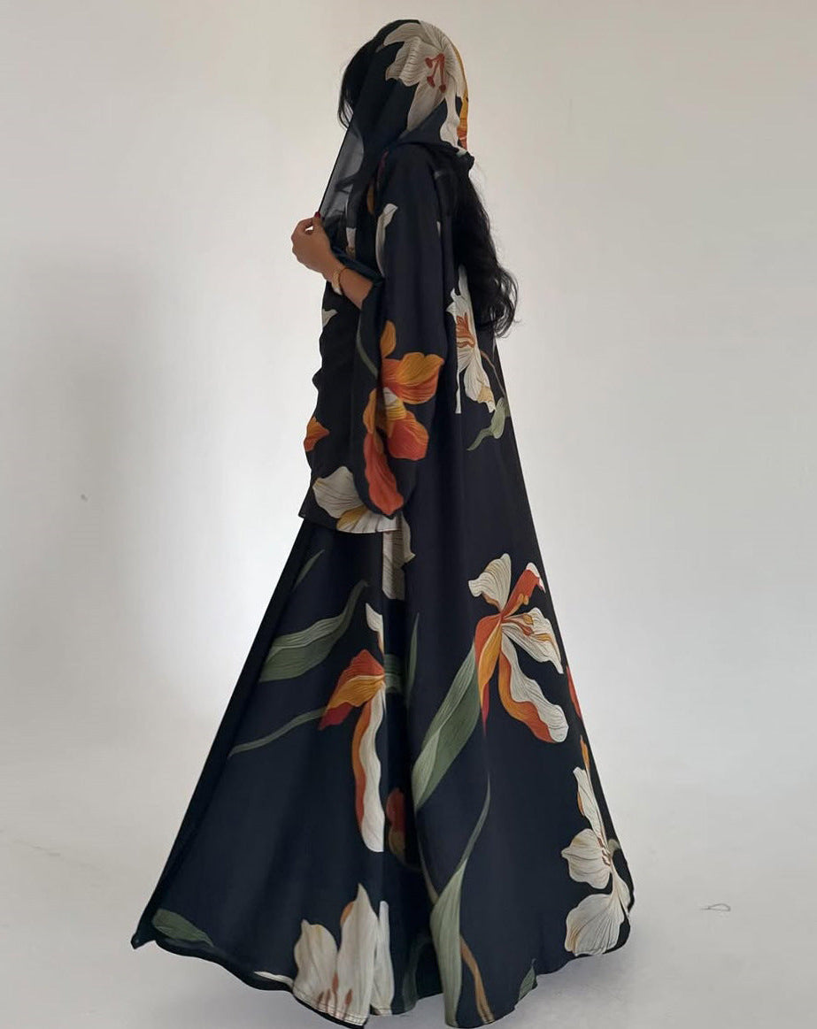 Inara Floral Abaya & Hijab