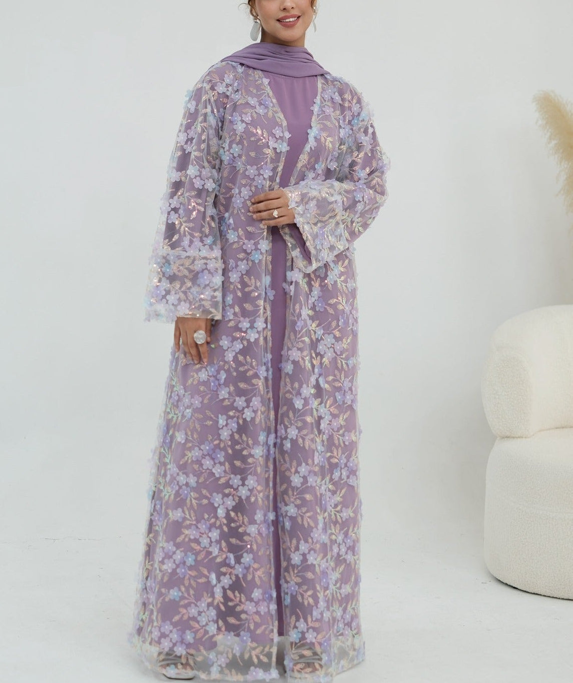 Sehra Bloom Abaya Set