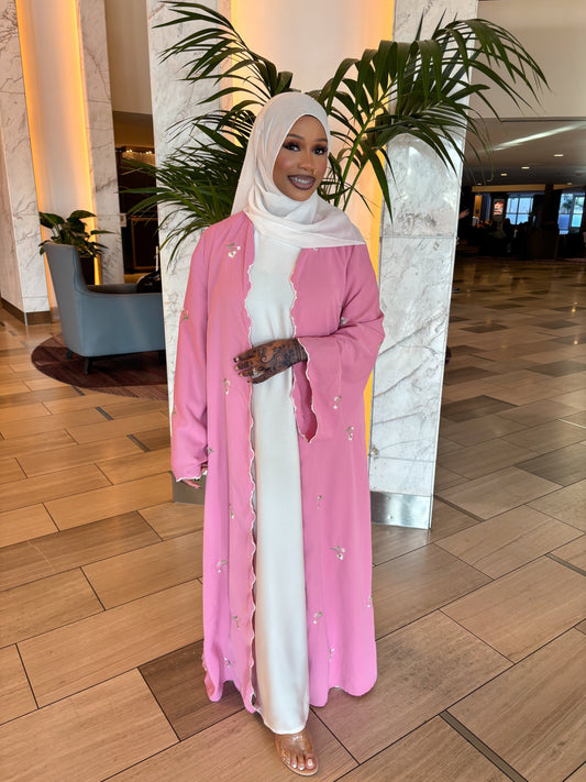 Zaleri Floral Abaya Set